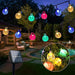 Crystal Ball Christmas Solar String Lights 4 - Color 8 Modes Waterproof Outdoor Balcony Garden - Monsta Online