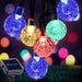 Crystal Ball Christmas Solar String Lights 4 - Color 8 Modes Waterproof Outdoor Balcony Garden - Monsta Online