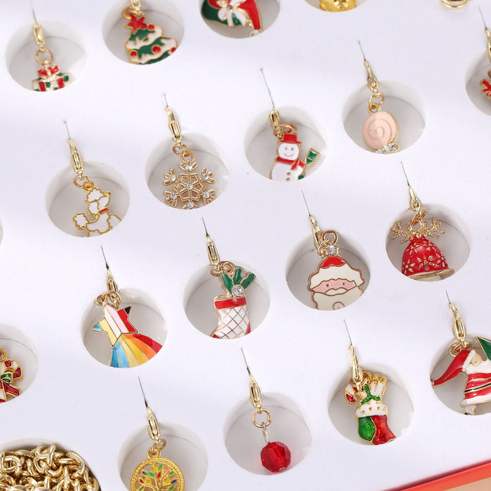 Christmas Jewelry Advent Calendar with Bracelet Necklace and Charms Gift Box - Monsta Online