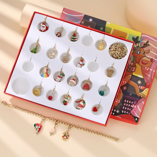 Christmas Jewelry Advent Calendar with Bracelet Necklace and Charms Gift Box - Monsta Online