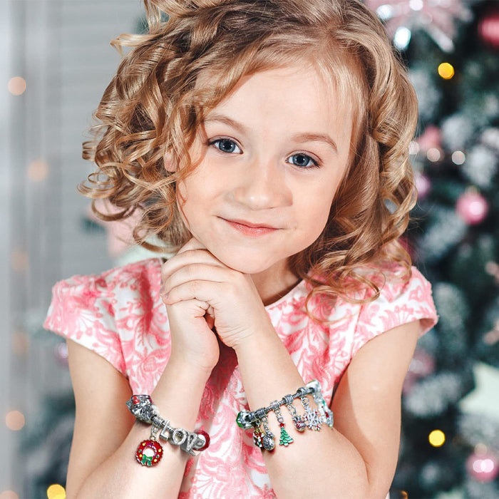 DIY Kids Christmas Advent Calendar Bracelet Kit Gift Box - Monsta Online