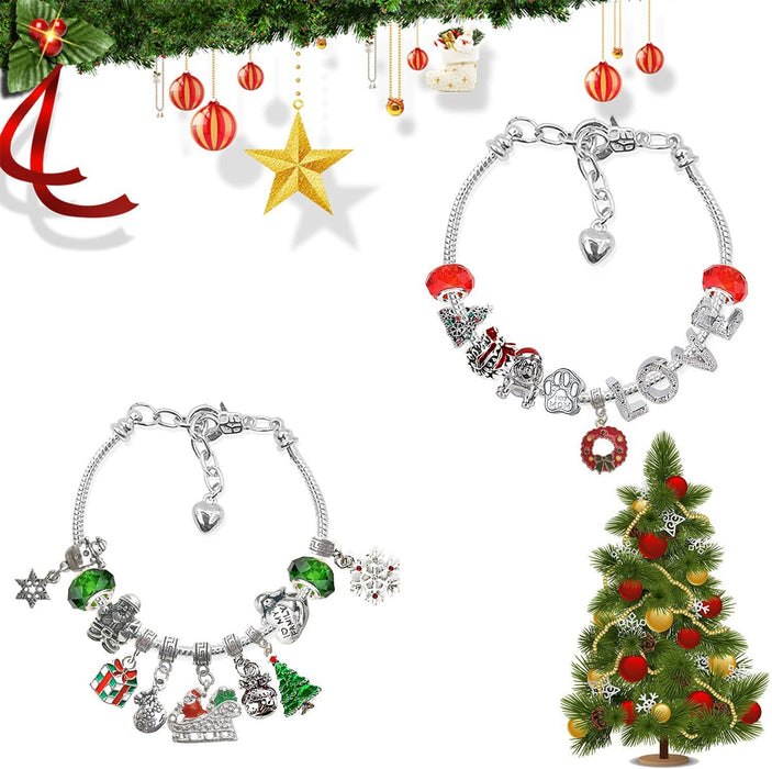 DIY Kids Christmas Advent Calendar Bracelet Kit Gift Box - Monsta Online