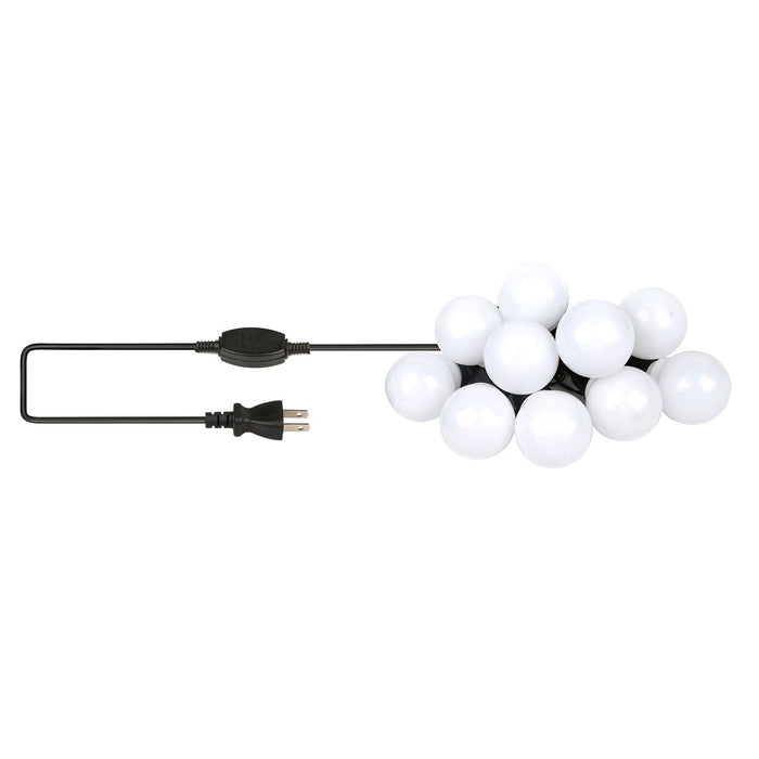 11.5ft Christmas Globe String Lights Warm White for Patio Garden and Holiday Decor