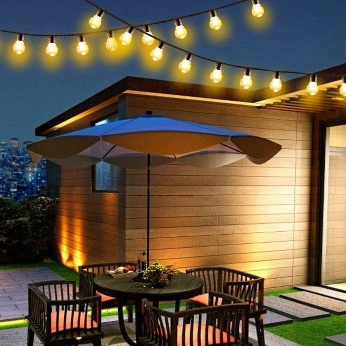 11.5ft Christmas Globe String Lights Warm White for Patio Garden and Holiday Decor