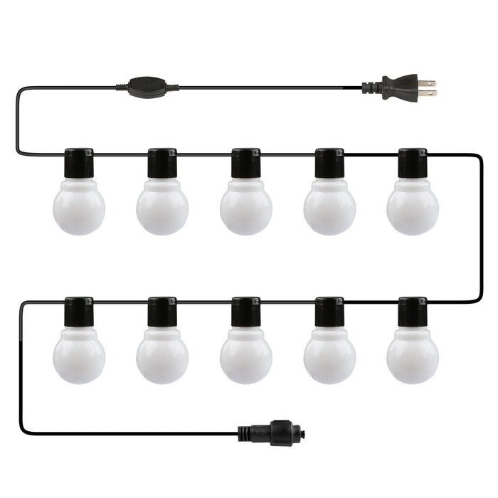 11.5ft Christmas Globe String Lights Warm White for Patio Garden and Holiday Decor