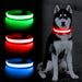 Solar and USB Rechargeable LED Dog Collar Waterproof Light Up for Night Safety - Monsta Online