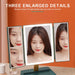 Foldable LED Makeup Mirror with LED Lights and Rechargeable Battery - Monsta Online