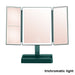 Foldable LED Makeup Mirror with LED Lights and Rechargeable Battery - Monsta Online