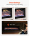 72 inch Modern Electric Fireplace Insert for Wall or Recessed Use with Remote - Monsta Online