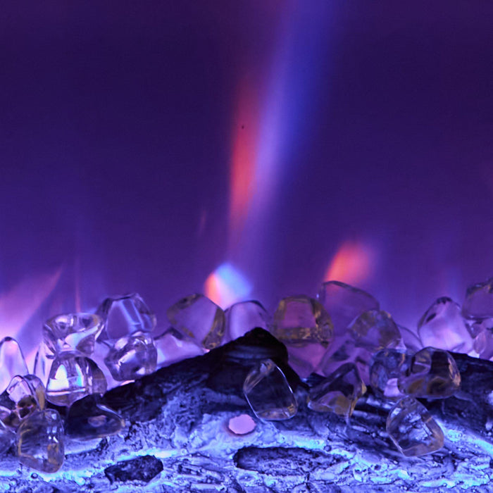 72 inch Modern Electric Fireplace Insert for Wall or Recessed Use with Remote - Monsta Online