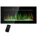 36 Inch Wall Mounted and Recessed Electric Fireplace Insert with Remote - Monsta Online