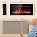 36 Inch Wall Mounted and Recessed Electric Fireplace Insert with Remote - Monsta Online