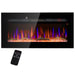 36 Inch Wall Mounted and Recessed Electric Fireplace Insert with Remote - Monsta Online