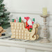Christmas Wooden Advent Calendar with Santa Sleigh and 24 Surprise Drawers - Monsta Online