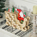Christmas Wooden Advent Calendar with Santa Sleigh and 24 Surprise Drawers - Monsta Online