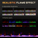 50 Inch Recessed Electric Fireplace Insert Wall Mountable with Adjustable Flames and Remote - Monsta Online