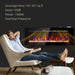 50 Inch Recessed Electric Fireplace Insert Wall Mountable with Adjustable Flames and Remote - Monsta Online