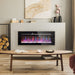50 Inch Recessed Electric Fireplace Insert Wall Mountable with Adjustable Flames and Remote - Monsta Online
