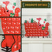 Wooden Christmas Advent Calendar with 24 Countdown Drawers Red - Monsta Online