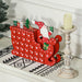 Wooden Christmas Advent Calendar with 24 Countdown Drawers Red - Monsta Online