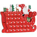 Wooden Christmas Advent Calendar with 24 Countdown Drawers Red - Monsta Online