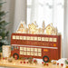 Light - Up Wooden Christmas Advent Calendar Bus with Daily Surprises - Monsta Online