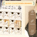 Christmas Countdown Calendar Wooden Book with 24 Fillable Drawers Holiday Décor - Monsta Online