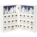 Christmas Countdown Calendar Wooden Book with 24 Fillable Drawers Holiday Décor - Monsta Online