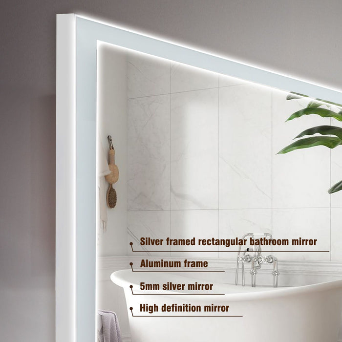 4ft LED Bathroom Vanity Mirror with Anti - Fog and 3 Light Modes - Monsta Online