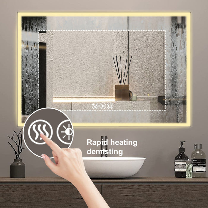 4ft LED Bathroom Vanity Mirror with Anti - Fog and 3 Light Modes - Monsta Online