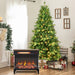 24" Modern Electric Fireplace Three - Sided Glass with Remote and Adjustable Flame - Monsta Online