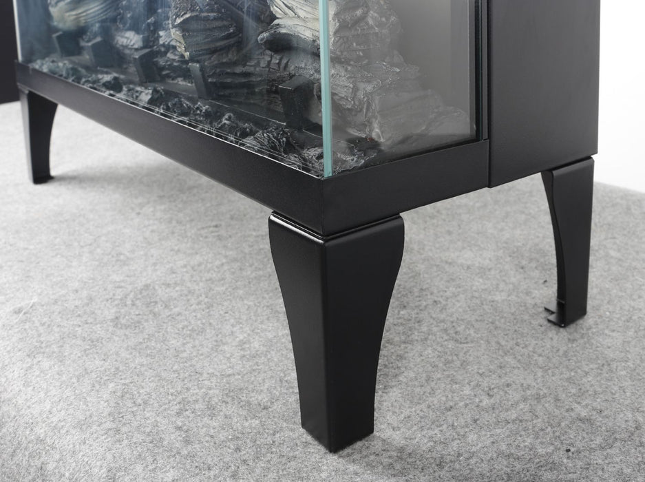 24" Modern Electric Fireplace Three - Sided Glass with Remote and Adjustable Flame - Monsta Online