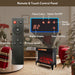 24" Modern Electric Fireplace Three - Sided Glass with Remote and Adjustable Flame - Monsta Online