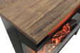 24" Modern Electric Fireplace Three - Sided Glass with Remote and Adjustable Flame - Monsta Online