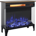 24" Modern Electric Fireplace Three - Sided Glass with Remote and Adjustable Flame - Monsta Online