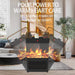 1500W Portable Electric Fireplace Heater with 3D Flame for Home and Office - Monsta Online