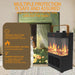 1500W Portable Electric Fireplace Heater with 3D Flame for Home and Office - Monsta Online