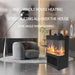 1500W Portable Electric Fireplace Heater with 3D Flame for Home and Office - Monsta Online