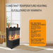 1500W Portable Electric Fireplace Heater with 3D Flame for Home and Office - Monsta Online