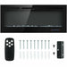 50 Inch Electric Fireplace Insert Wall Mounted with Adjustable Brightness and Remote - Monsta Online
