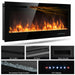 50 Inch Electric Fireplace Insert Wall Mounted with Adjustable Brightness and Remote - Monsta Online