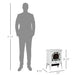 18 Inch White Electric Fireplace Heater with LED Flame - Monsta Online