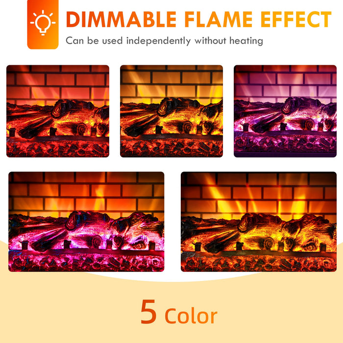 22 Inch Black Freestanding Electric Fireplace Stove Heater - Monsta Online