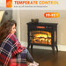 22 Inch Black Freestanding Electric Fireplace Stove Heater - Monsta Online