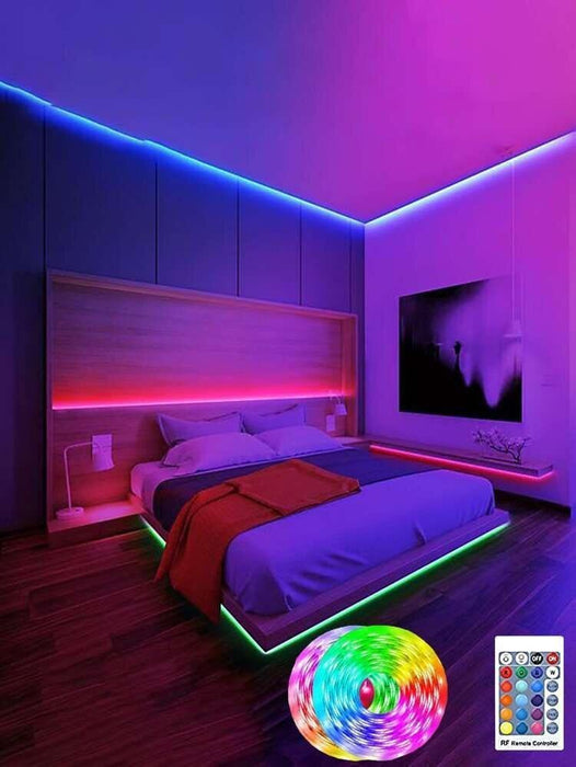 65.6ft Smart Christmas Strip Lights Remote and App Control Waterproof RGB Light Show - Monsta Online