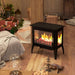 24 Inch Freestanding Electric Fireplace Stove Heater with Realistic Flame - Monsta Online