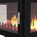 24 Inch Freestanding Electric Fireplace Stove Heater with Realistic Flame - Monsta Online