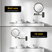 8.6 Inch Wall Mounted LED Vanity Mirror with 360 Swivel Extension Arm - Monsta Online