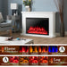 37 Inch Recessed Electric Fireplace Insert with Remote and Flame Settings - Monsta Online