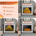 37 Inch Recessed Electric Fireplace Insert with Remote and Flame Settings - Monsta Online